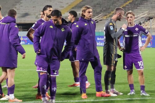 FIORENTINA - BOLOGNA  26-10-2025   DELUSIONE  GALASSI SILVANO/SILPRESS